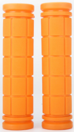 Грипсы 125мм Цвет оранжевые  2 шт /уп 100/ Материал TPE